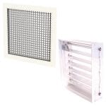 iDuct Egg Crate Grille with Damper – 30mm Flat Frame